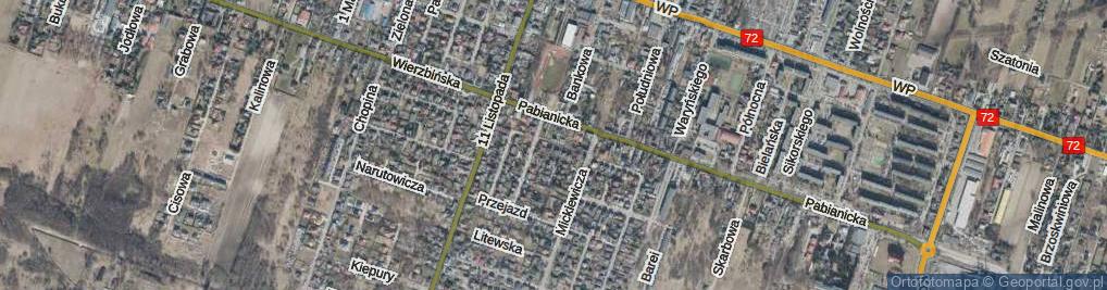 Zdjęcie satelitarne Protazego ul.